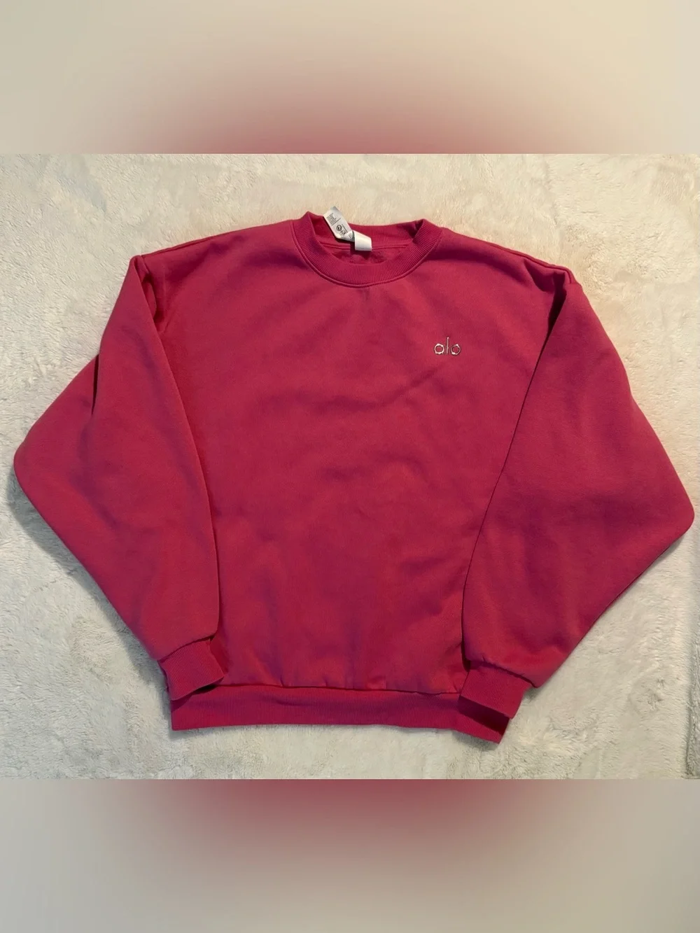 ALO Yoga Paradise Pink Crewneck Sweatshirt - size medium